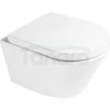 Zestaw Oltens Jog miska WC wisząca PureRim z powłoką SmartClean z deską wolnoopadającą 42504000